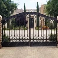 XIYATECH style européen de haute qualité luxe grande entrée extérieure en métal portes en fer forgé pour porte clôture escaliers et jardin