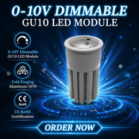 Module LED GU10 dimmable 0-10V, CRI élevé, LHWYLED, dernier design, aluminium forgé à froid, 1070, OEM ODM, downlight GU10