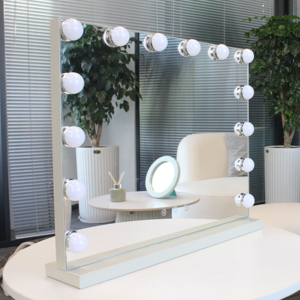 Miroir de maquillage professionnel de 20 pouces avec 14 LED à intensité réglable et une grande surface de visualisation pour un travail de précision - Product Image 2