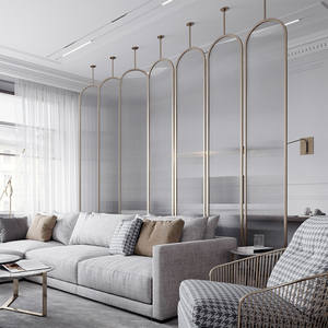 <span class=keywords><strong>Cloison</strong></span> de séparation de style nordique, luxe léger, pour l'entrée/le hall de la maison, verre trempé Longhua, séparateur de pièce, mur, personnalisable - Product Image 6