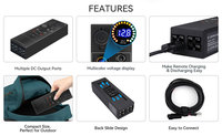Boîtier de distribution d'alimentation DC 12V 50A avec prise Anderson, USB QC3.0, Type-C et voltmètre pour camping, 4x4, camping-car et marine