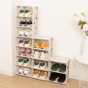 Jinsheng <b>Shoe</b> Rack Stackable Plastic Multi Layer <b>Storage</b> For Bedroom Living Room - Product Image 1