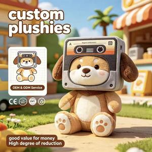 ตุ๊กตาหมาพันธุ์พุลช์แบบขายส่ง OEM พร้อมฝาครอบหัวเทปแบบเก่า ของเล่นนุ่มนิ่มขนาดเล็กแบบกำหนดเองสำหรับการผลิตของขวัญส่งเสริมการขายจำนวนมาก - Product Image 1
