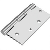 Charnières de porte en acier inoxydable 304 de haute qualité, robustes, 4,5x4 pouces, charnières à roulement à billes, goupille non amovible, coins carrés, lot de 2