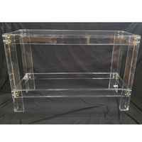Table console en acrylique sur mesure, pliable, gain de place, design multifonctionnel, mobilier de maison, taille personnalisable, salon