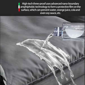 Ý công nghệ vải sofa couch ánh sáng sang trọng xuống sofa cao su siêu lớn ngồi rộng phòng khách kích thước kết hợp sofa - Product Image 2