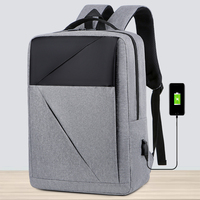 Mochila de Negocios al por Mayor, Mochila para Portátil de 15.6 Pulgadas de Poliéster Oxford con Cierre de Cremallera USB, Impermeable, Unisex, para Uso Comercial