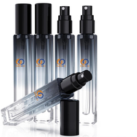 Mini flacons de parfum de luxe fantaisie 10 ml, vides, transparents, rechargeables, atomiseurs de voyage, sérigraphie, mini emballage diffuseur à bâtonnets