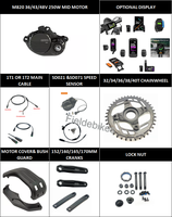 Moteur central BAFANG M820 2026 avec écran LCD 36V/43V/48V 80N.m 250W MM G532.250.C pour VTT, vélo de route et vélo gravel