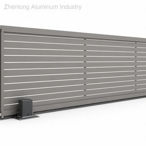 Puertas Corredizas Automáticas de Aluminio para Entrada de Vehículos, Resistentes a Impactos, Acabado con Recubrimiento en Polvo Anticorrosivo, Lujo para Penthouse Contemporáneo - Product Image 4