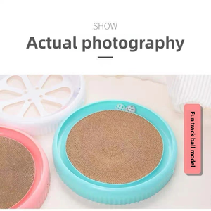 Best-seller cina di qualità resistente all'usura e alla presa giocattolo palla gatto graffio cartone cartone graffiatore gatto Scratcher pendenza - Product Image 6