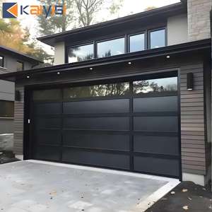 <span class=keywords><strong>Porte</strong></span> <span class=keywords><strong>de</strong></span> <span class=keywords><strong>garage</strong></span> moderne à panneaux sectionnels, vue panoramique, résistante aux chocs, en verre trempé - Product Image 1