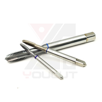 Tap Ulir Kasar Berlapis TiCN Spiral Point HSSE Alat Pembuat Ulir Lubang Tembus Tersedia dalam ukuran M12*1.75 hingga M20*2.5