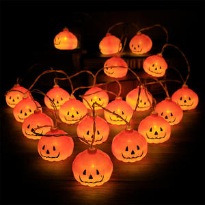 Guirlandes lumineuses à LED pour les décorations <span class=keywords><strong>de</strong></span> fête d'Halloween Atmosphère festive Guirlandes lumineuses à la <span class=keywords><strong>citrouille</strong></span> pour les célébrations festives et effrayantes - Product Image 2