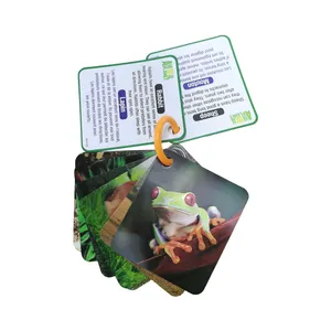 Impressão personalizada Jogos De Tabuleiro 3D Playing Card Jogos De Crianças Cartão Com Logotipo Personalizado Art Paper Game Card