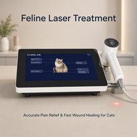 Équipement de thérapie laser vétérinaire pour chats 810/980/1064nm, appareil laser précis pour soulager la douleur et favoriser une guérison rapide, pour usage en clinique vétérinaire.