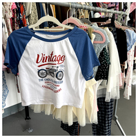 Blusas de mujer Blusas y camisas para niñas Fardos de verano Tops usados Ropa de mujer Ropa en stock Mezcla de ropa usada para mujer