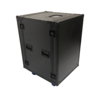 Boîtier de transport antichoc en aluminium OEM personnalisé, 4 roues pivotantes, étanche IP67, garantie 3 ans pour mélangeurs audio, amplificateurs, enceintes