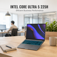 Ordinateur portable professionnel avec écran de 16 pouces, résolution 2560*1600, processeur Intel Ultra 5 225H et boîtier en métal