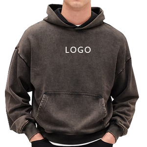 OEM Wholesale Cotton Hoodies <b>Mens</b> Knitted Custom Logo <b>Men's</b> Sweatshirt <b>Pullover</b> Hoodie for <b>Men</b> - Product Image 2