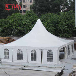 Tente de réception extérieure économique 6x6m, structure de pagode, blanche - Product Image 5