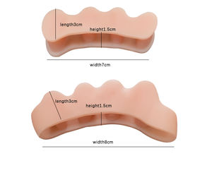 Écarteur d'orteils <span class=keywords><strong>en</strong></span> silicone à cinq trous personnalisable, protecteur d'oignons respirant avec <span class=keywords><strong>marteau</strong></span> anti-douleur rapide, séparateur d'orteils réglable - Product Image 4