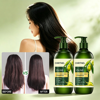 Shampooing Soyeux à l'Olive Marque Blanche, Extrait de Fruit d'Olive et Glycérol, Nourrit et Lisse les Cheveux, Traitement Capillaire Brillant