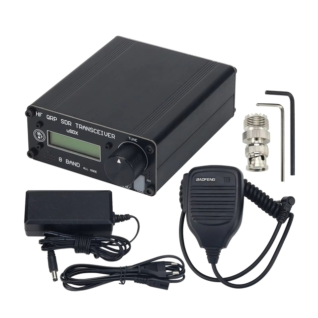 GGDX HamGeek USDX-8 All-Mode QRP HF SDR Transceiver with LCD Display 8-Band SSB/CW for Wireless Infrastructure Equipment