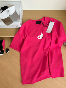 Camiseta holgada de verano 2026, top adelgazante de color liso con cuello, negro, para mujer, básica, de algodón, de manga corta, ideal para principios de primavera. - Product Image 4