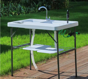 <strong>Lifetime</strong> Portable Plastic HDPE Fillet <strong>Table</strong> for Outdoor Cleaning - Product Image 1