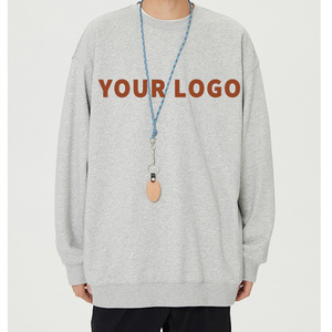 Sweat-shirt à capuche oversize superposé à col drapé, coupe ample, style streetwear, vierge, personnalisable avec logo imprimé ou brodé, vente en gros - Product Image 4