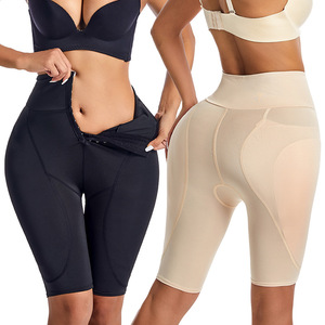 Shorts sculptants sans couture à haute élasticité pour <span class=keywords><strong>femme</strong></span>, effet rehausseur de fesses et compression abdominale - Product Image 1