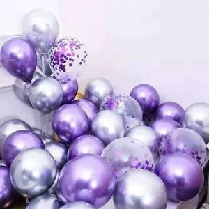 Les ballons argentés métalliques et à paillettes sont utilisés pour l'annonce d'ouverture, la décoration des fêtes d'anniversaire et à d'autres fins. - Product Image 4