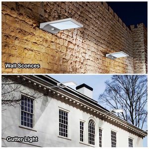 Offre Spéciale 36 led Lumières De Gouttière Solaire Appliques Murales <span class=keywords><strong>Avec</strong></span> le <span class=keywords><strong>Poteau</strong></span> de montage Extérieur De Détecteur De Mouvement - Product Image 2
