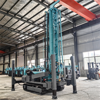 Foreuse pneumatique DTH durable MKDQZ-350 avec pompe à engrenages, équipement de forage de roche de 350 m de profondeur, autopropulsée sur chenilles pour puits d'eau