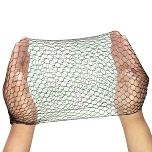 CJ114 24 piezas alta calidad barato desechable negro Nylon <span class=keywords><strong>pelo</strong></span> <span class=keywords><strong>red</strong></span> Invisible suave elástico redecillas embalaje extensión del cabello pelucas - Product Image 5