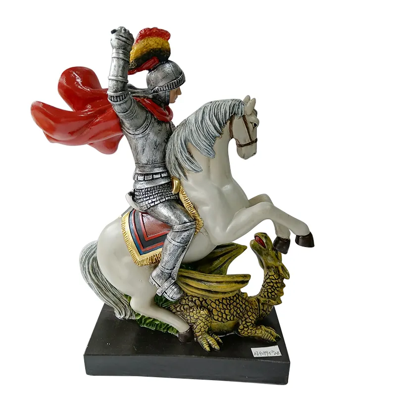 High Quality Roman Centurion on Horseback Figurines Souvenirs