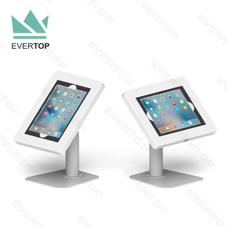Tablet Stand LST10-C Anti-theft Secure Rotary Tablet Table Desk Kiosk Enclosure Stand For Ipad 1 2 3 4 Ipad Air Samsung Tab 3 5 Tab A Tab S2