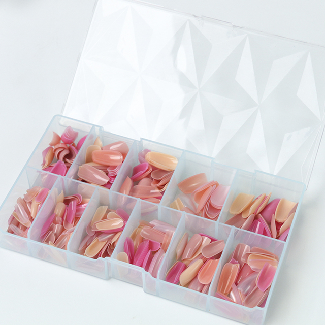 Acrylic Nail Tips with Designs Nail Tips Manufacturer Natural Artificial Fingernai Press on Nails