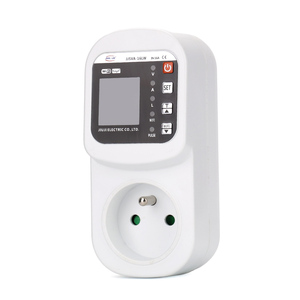 <span class=keywords><strong>Prise</strong></span> intelligente WiFi Tuya avec écran LCD pour climatiseur et <span class=keywords><strong>chauffe</strong></span>-<span class=keywords><strong>eau</strong></span> JIUJI, protection enfant 16A, surveillance de tension (sur/sous-tension), suivi des consommations kWh - Product Image 5