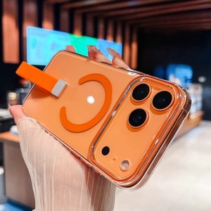 เคสโทรศัพท์มือถือแบบใสแม่เหล็ก สำหรับ iPhone 17 16 15 14 13 Pro Max พร้อมสายคล้องซิลิโคน ฝาหลังแข็ง PC ป้องกันอย่างดี - Product Image 1