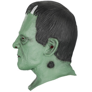 Máscara de Cabeza de Zombi de Halloween, Aterradora, con Cabello Rojo, de Payaso Malvado, Sangrienta, de Látex, para Fiestas de Navidad - Product Image 6