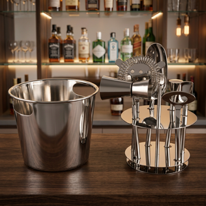 Ensemble de shaker à cocktails Boston en acier inoxydable, kit d'outils de bar métalliques pour bar à domicile, mixologie professionnelle - Product Image 3