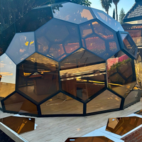 Cabine Dôme en Verre Nid d'Abeille à Vente Directe, Résistante au Gel, Préfabriquée pour Jardin, Salon Professionnel, Fête, Événement, Exposition