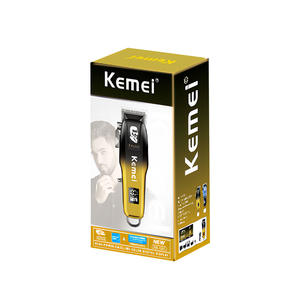 Tondeuse à cheveux professionnelle Kemei Km-709A avec écran LCD, charge USB, étanche, pour salon et usage domestique - Product Image 1