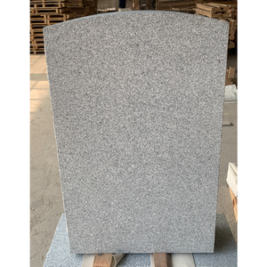 Encimera ovalada clásica de 3 polos con superficie pulida + Base biselada de roca pulida por el otro lado, hecha de granito Padang Grey (G614) de alta calidad. - Product Image 4