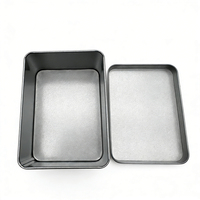 Boîte en étain rectangulaire personnalisée pour l'emballage de bonbons, biscuits, chocolats, avec impression personnalisée, sans danger pour les aliments, échantillon gratuit