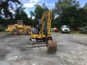 Mini-excavatrice d'occasion Komatsu PC45MR PC45MR-2, livraison rapide, en stock, avec chenilles en caoutchouc, également disponible : PC35MR, 40MR, 50MR - Product Image 3