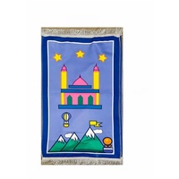 Tapis de prière islamique épais 50x90 pour enfants musulmans, tapis de prière pliable d'impression 3D pour la maison, la mosquée, les voyages