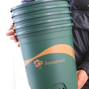 Pot de fleurs en plastique Sunaroud de 1 gallon avec trou de drainage pour plantes de jardin - Product Image 4